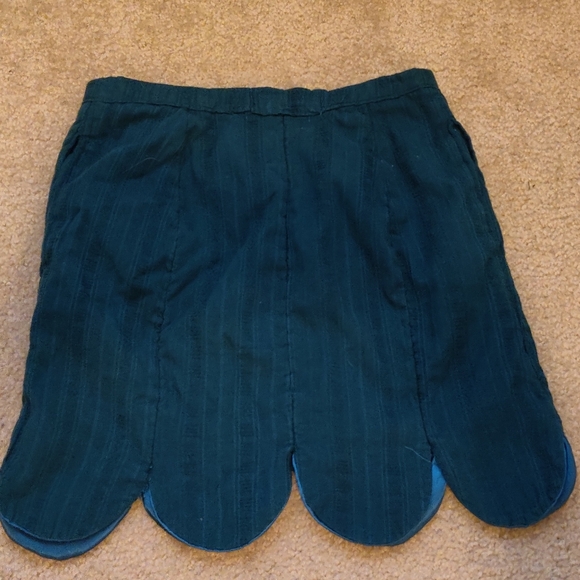 Handmade dark teal skirt - Picture 8 of 8